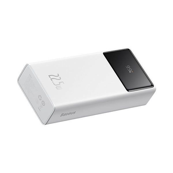 Baseus 22.5Вт 30000 mAh швидка зарядка Type-C 2x USB білийStar-Lord PPXJ060102