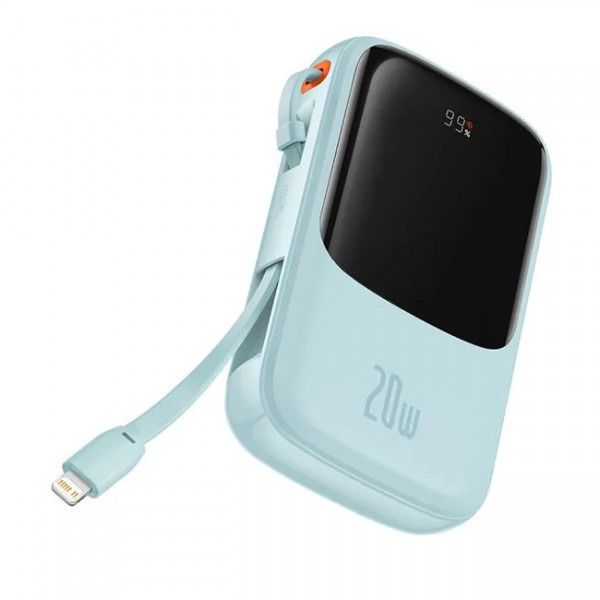Baseus 20000 mAh 20Вт USB Lightning блакитнийQpow PPQD030003