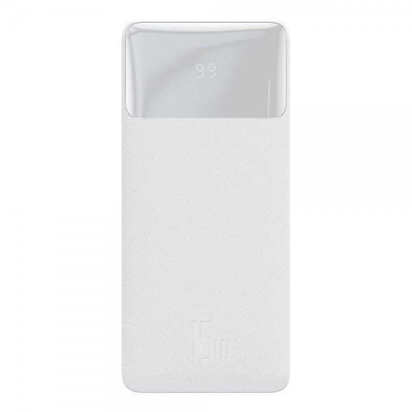 Baseus 20000 mAh 15Вт 2x USB Type-C Micro білийBipow PPDML-J02