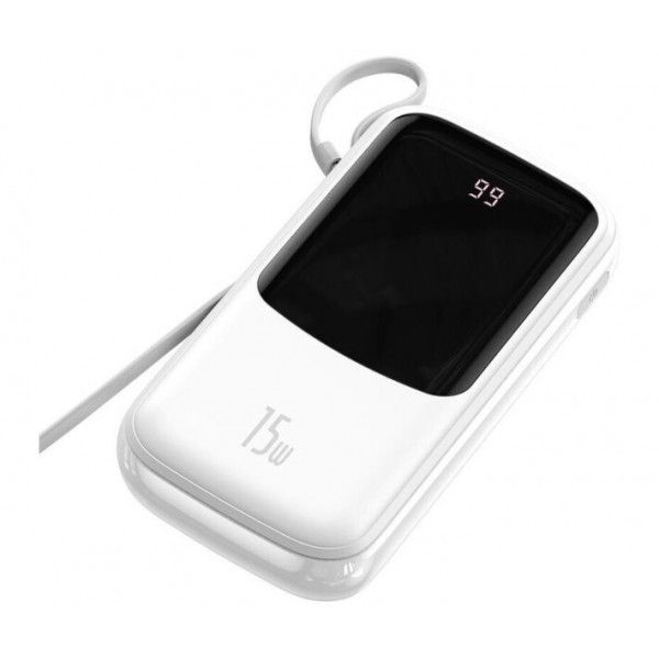 Повербанк 20000 мАг 15Вт USB Lightning Baseus Qpow PPQD-F02