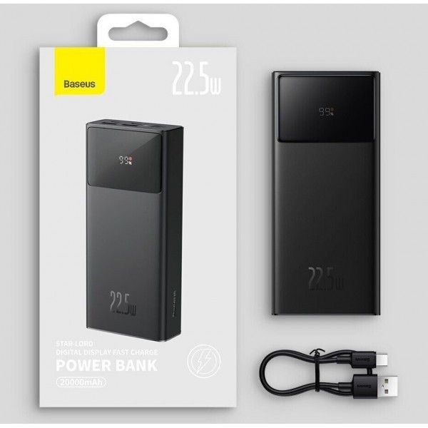 Baseus 22.5Вт 20000 mAh швидка зарядка Type-C 2x USBStar-Lord PPXJ060001
