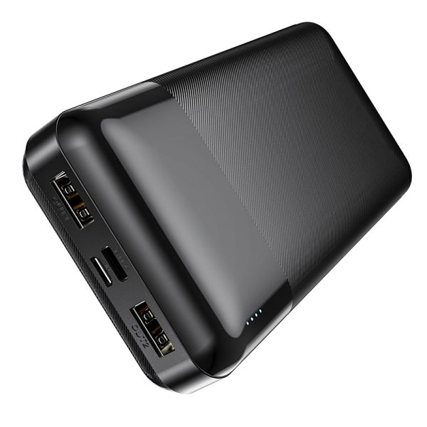 Hoco J72A Easy travel 20000 mAh 2USB/1Type-C Чорний Пластик