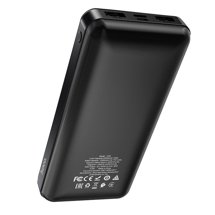 Hoco J72A Easy travel 20000 mAh 2USB/1Type-C Чорний Пластик