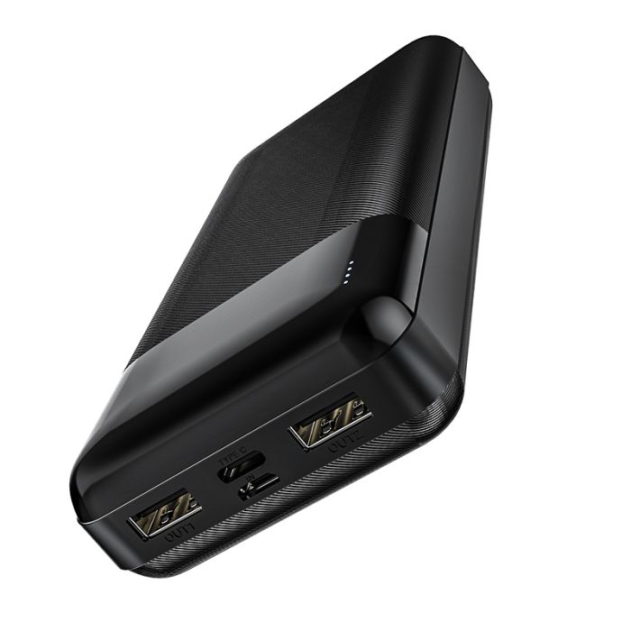 Hoco J72A Easy travel 20000 mAh 2USB/1Type-C Чорний Пластик