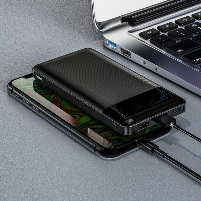 Hoco J72 EASY TRAVEL 10000 mAh, ВХІД MICRO-USB / TYPE-C І ПІДВІЙНИЙ ВИХІД USB 2A павербанк