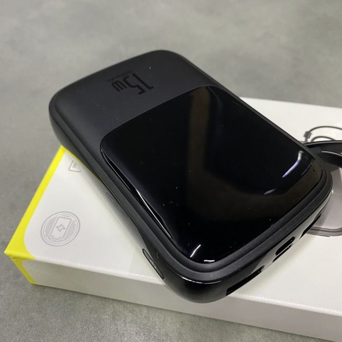 Baseus 10000 mAh 15WQpow, з кабелем Type-C, USB-A + USB-C + Lightning, QC, PD