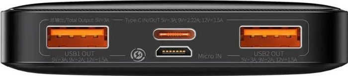 Baseus Bipow Digital Display Fast Charge 10000 mAh 20W PPBD050301 Black