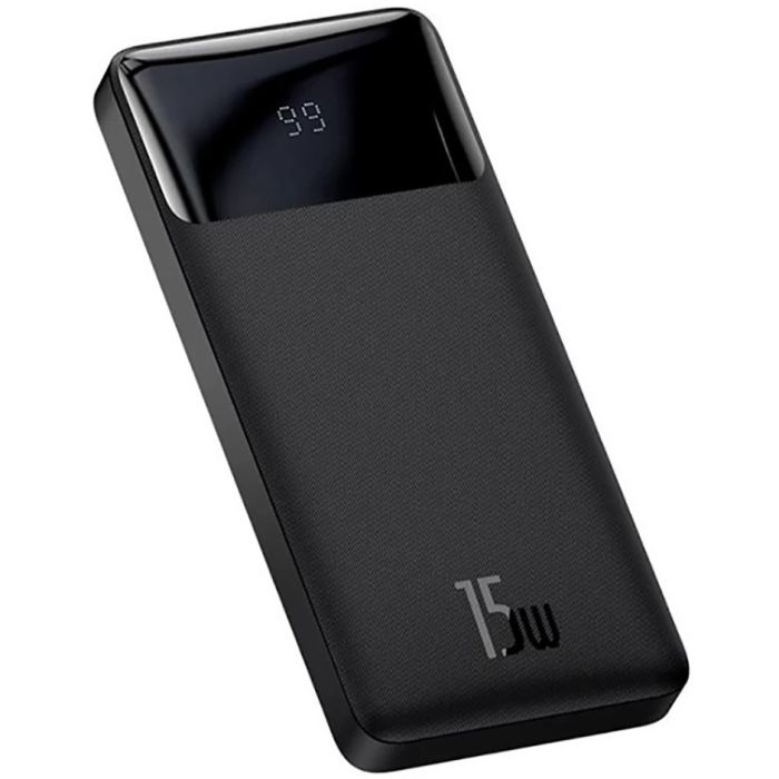 Baseus Bipow Digital Display 10000 mAh 15 W 3 A 2*USB 1*Type-C Black (PPDML-I01)