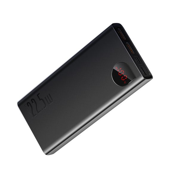 Зовнішній акумулятор Power Bank Baseus Adaman Digital Display 20000 mAh 22.5 W 2*USB 1*Type-C Black (PPAD000101)