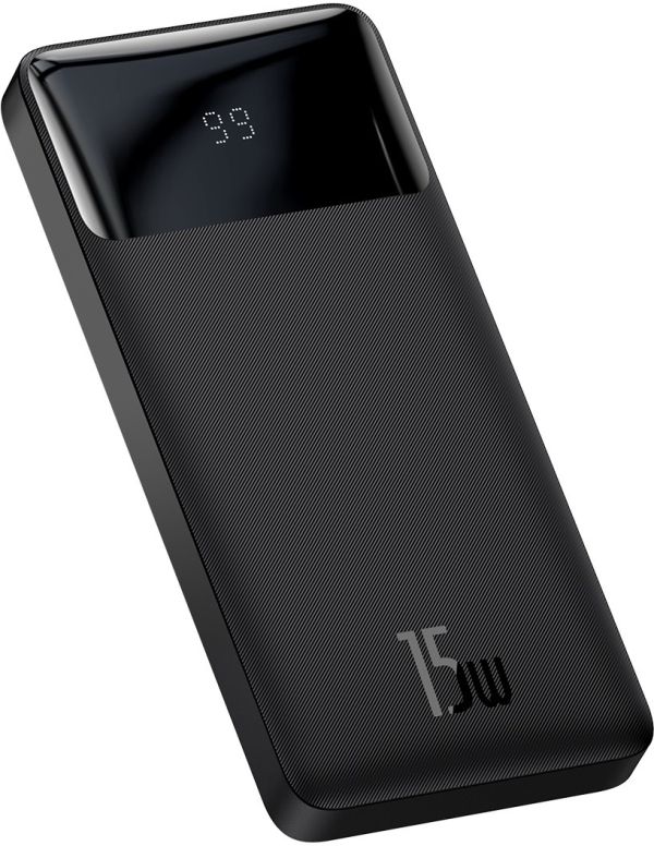 Універсальна мобільна батарея зі швидкою зарядкою Baseus QC 3.0 + PD Bipow 10000mAh 15W Black (PPDML-I01)