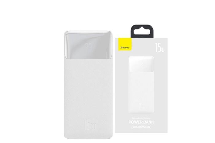 Baseus Bipow Digital Display 15W 20000 mAh White (PPDML-J02) (1283126559204)