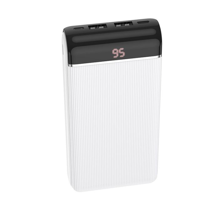 Hoco J59A найдешевший на 20000 mAh з екраном білий