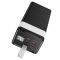 Hoco 40000 mAh 22.5WJ86 Powermaster з швидкою зарядкою з ліхтариком Чорний