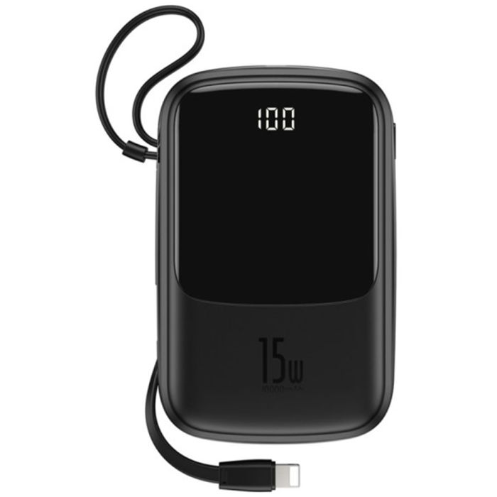 Baseus PPQD-B Q Pow With IP 3A 15W 10000 mAh Чорний