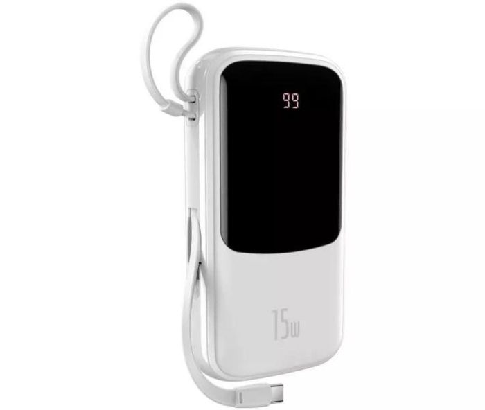 Baseus Qpow Digital Display 10000 mAh 15W Type-C Edition 2022 Edition PPQD050002 White