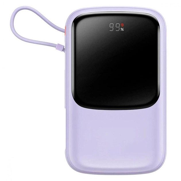 Baseus Qpow Digital Display 10000 mAh 15W Type-C Edition 2022 Edition PPQD050005 Purple