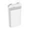 Hoco 20000 mAhJ52А New Joy з LED індикатором 2USB/micro-USB, 5V/2A White