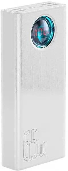 Baseus Amblight 30000 mAh 65w для macbook та смартфонів (WHITE)