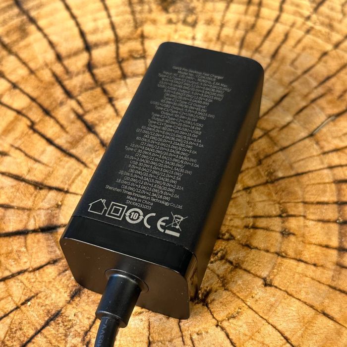 Baseus 100w GaN3 Pro 2 type C 2 USB + кабель type c 100w чорний колір