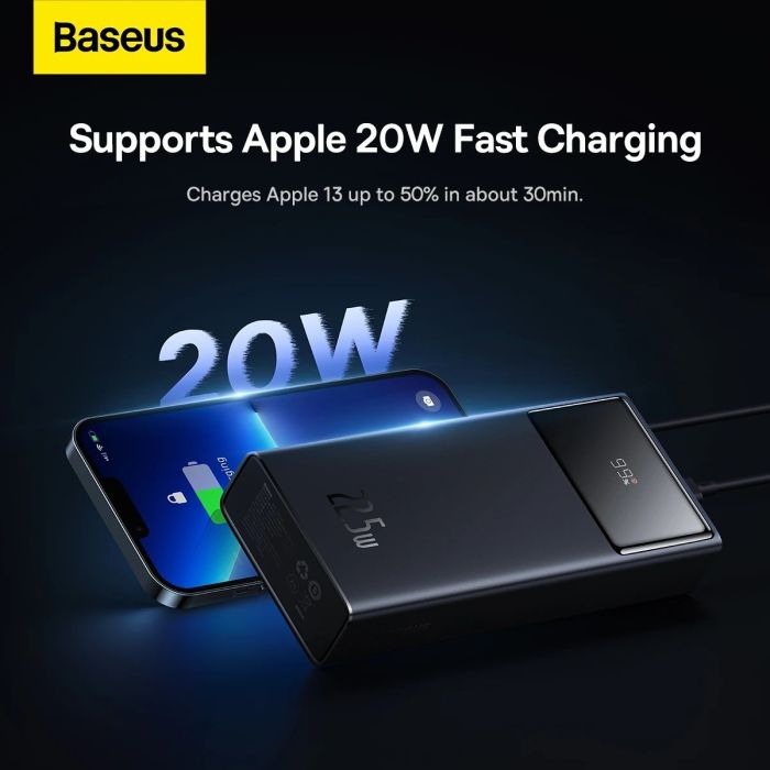 Baseus Star Lord Display 22.5W 20000 mAh black