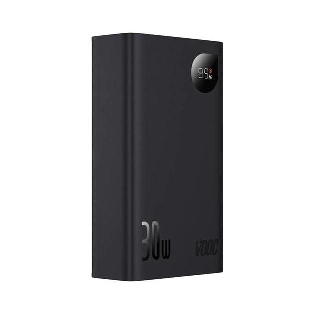 Baseus 20000 mAh 30W 5A Adaman2 Digital Display з технологією QC3.0+PD3.0 2USB+Type-C + Кабель USB to Type-C (PPAD050001) Black