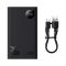 Baseus 20000 mAh 30W 5A Adaman2 Digital Display з технологією QC3.0+PD3.0 2USB+Type-C + Кабель USB to Type-C (PPAD050001) Black