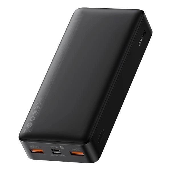 Baseus Bipow 20000 mAh, PD/20W, QC3.0/USB-C, 2*USB-A/3A(max.)(PPDML-M01) black