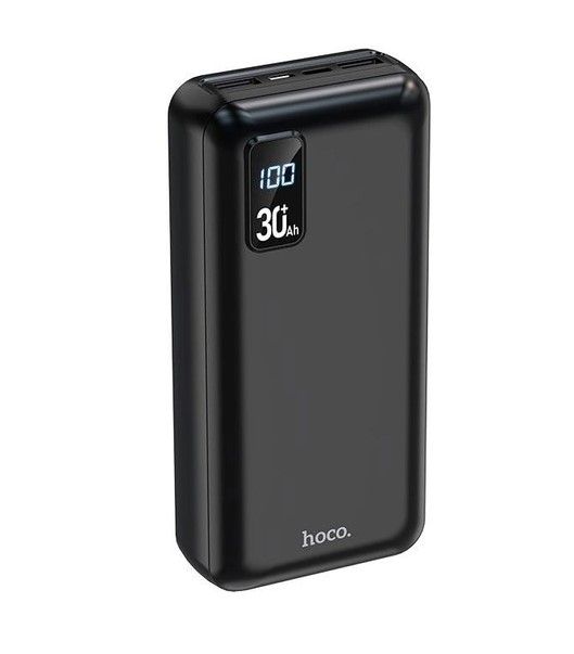 Hoco Serenity digital display великий capacity DB34B 30000 mAh | 2USB/Type-C, 2A | чорна