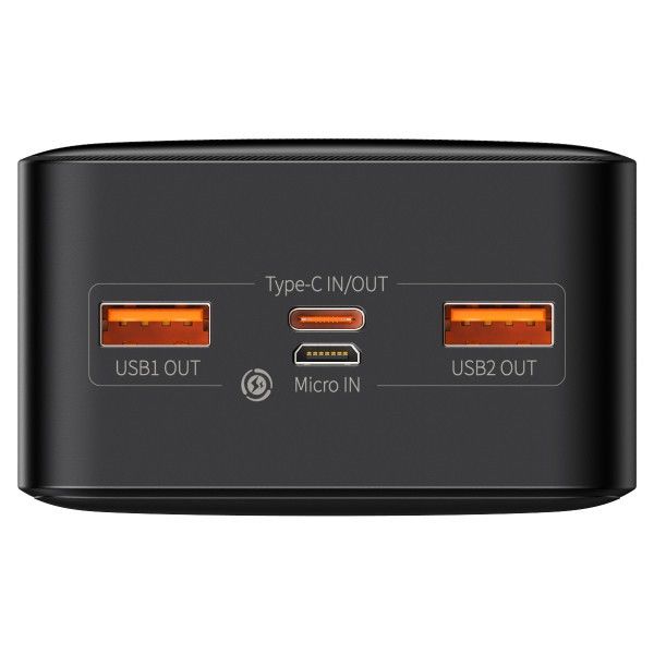 Baseus Bipow Digital Display 20W 30000 mAh - Black (PPDML-N01)
