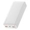 Baseus Bipow PPDML-M02 20000 mAh, 2USB, Type-C, PD, QC, 20W, 3A, біле