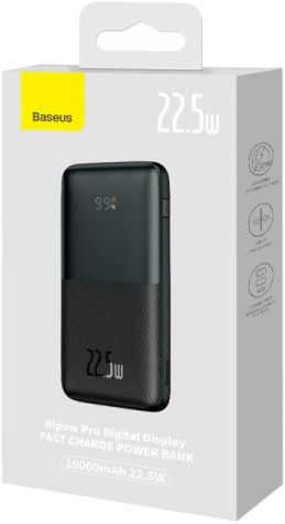 Baseus Bipow Pro Digital 10000 mAh 22.5W Black (PPBD040001)