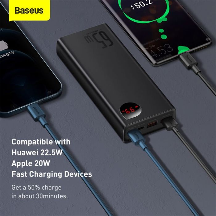 Baseus Adaman Metal Digital Display Quick Charge 20000 mAh | (PPIMDA-D03)