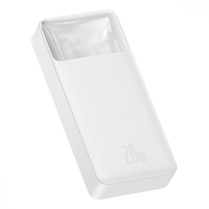 Baseus Bipow Digital Display Overseas 20W 20000 mAh White (PPBD050302)