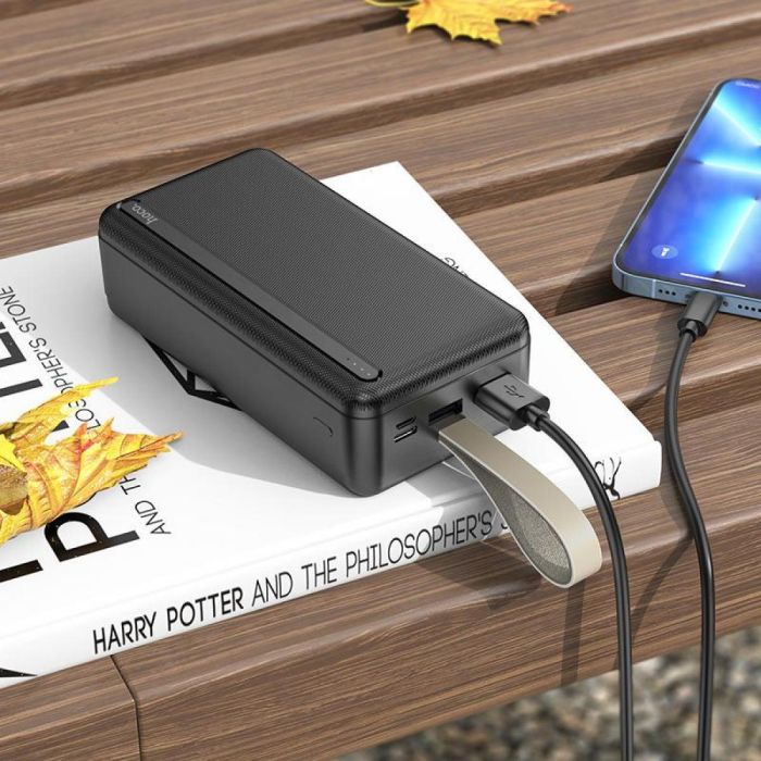 Hoco J91B 30000 mAh 2USB, Type-C, 2.1A, Black ТР