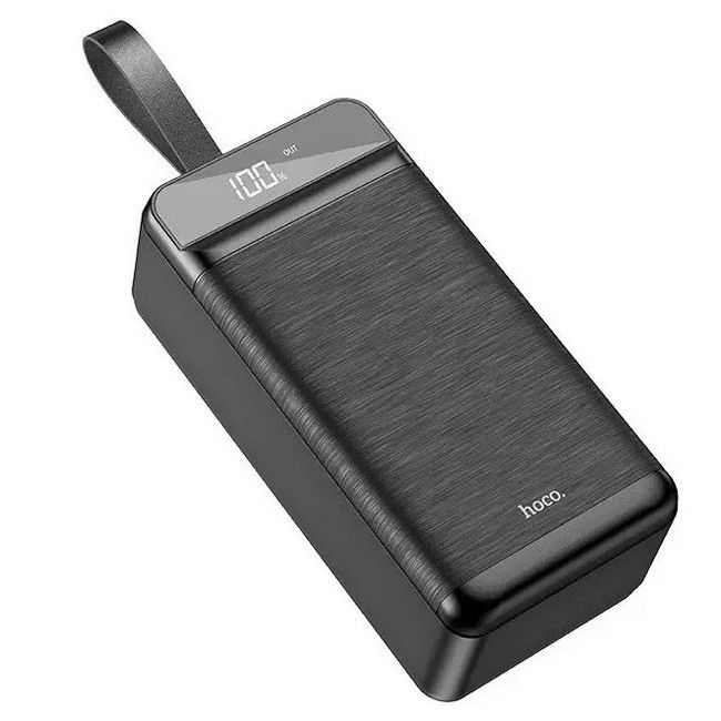 Hoco 60000 mAhDB31 3USB Type-C Lightning Black ТР