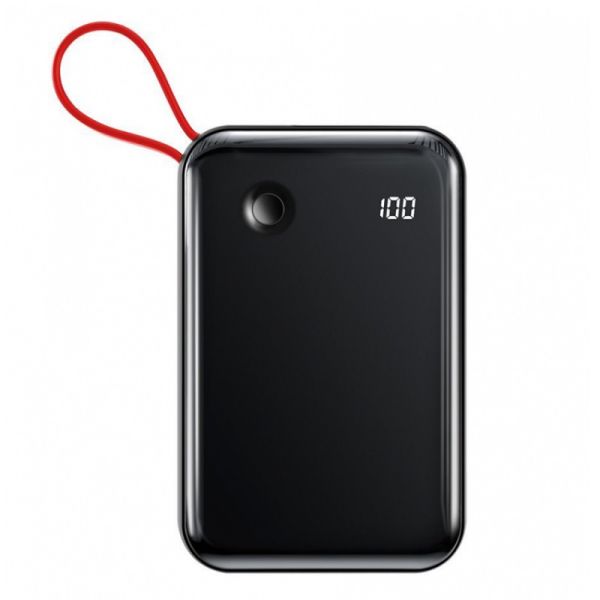 Baseus 10000 mAh Lightning USB Type-CMini S PPXF-E01 (Чорно-червоний)