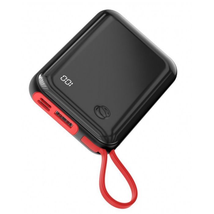Baseus 10000 mAh Lightning USB Type-CMini S PPXF-E01 (Чорно-червоний)