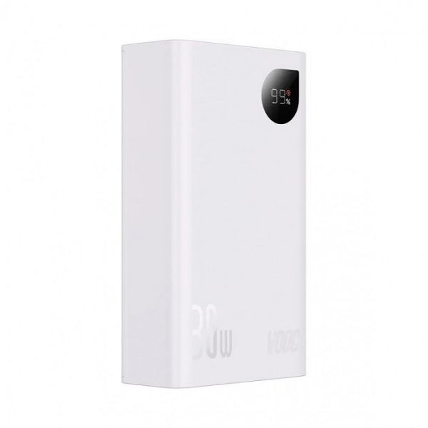Повербанк Baseus Adaman2 PPAD050002 20000 мАгод 30Вт Type-C 2x USB (Білий)