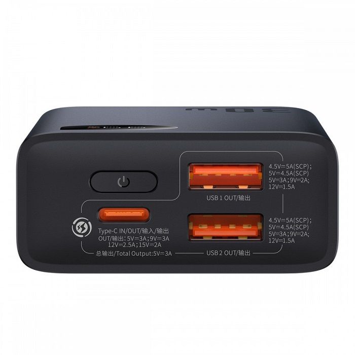 Baseus 10000 mAhAdaman2 PPAD040101 30Вт Type-C (Чорний)