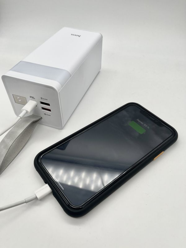 Hoco J86A 50000 mAh з ліхтариком білий