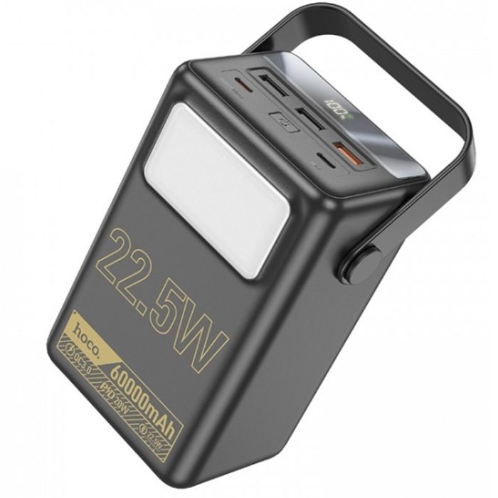 Hoco JІ10 60 000 mAh павер бенк для телефону зі швидкою зарядкою з ліхтариком з ремінцем, 22.5W