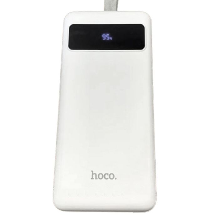 Hoco JВ6B 60 000 mAh павер бенк для телефону зі швидкою зарядкою з ліхтариком з ремінцем 22.5W, Білий