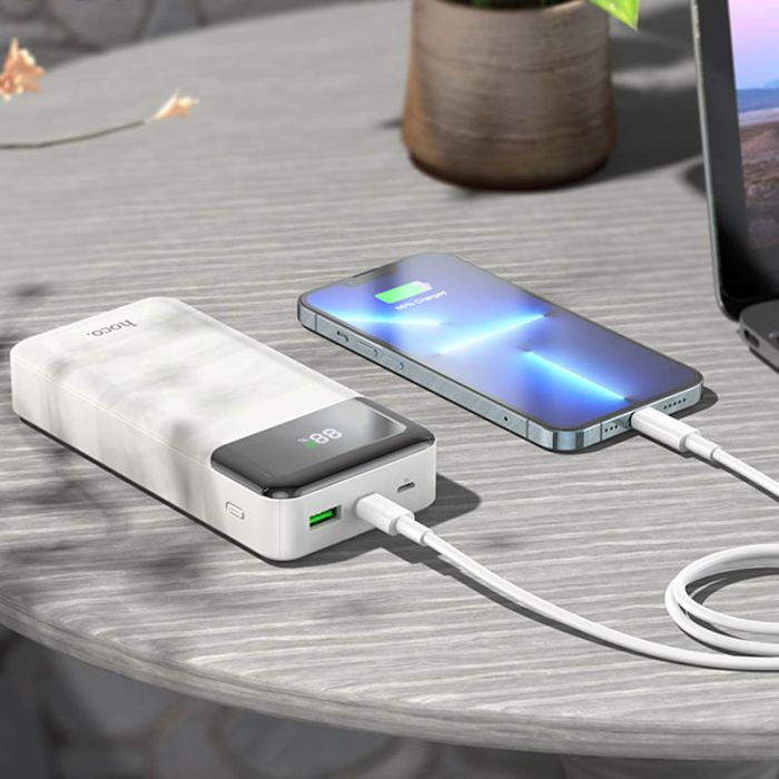 Hoco J102A Cool figure PD20W+QC3.0 20000 mAh White (4874658)