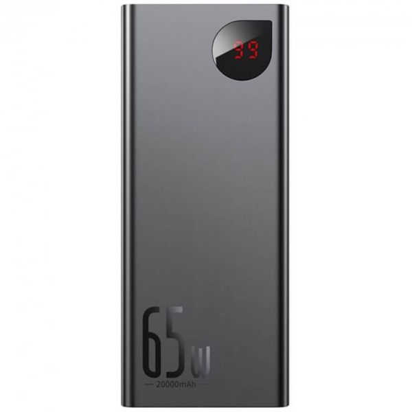 Портативний зарядний пристрій Baseus Adaman Metal Digital Display QC 65W 20000 mAh (PPIMDA-D) Black (1510975)