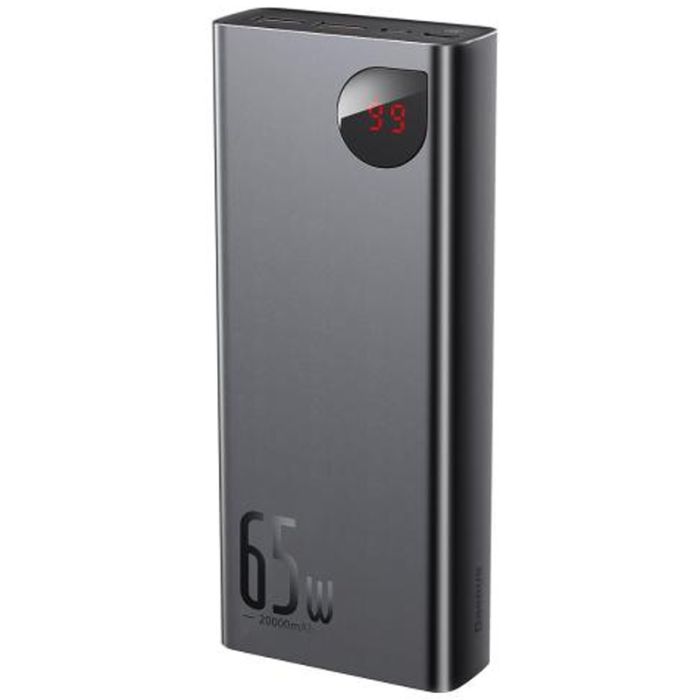 Baseus Adaman Metal Digital Display QC 65W 20000 mAh (PPIMDA-D) Black (1510975)