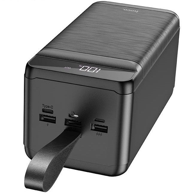 Hoco DB31A 80000 mAh 3USB, Type-C, Lightning, чорне
