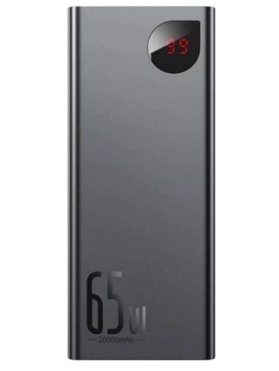 Baseus Adaman PPIMDA-D01 20000 mAh 2USB, Type-C, 6A, 65W, чорний