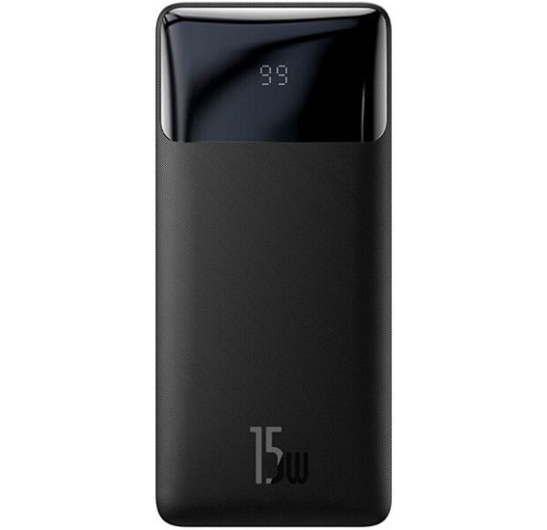 Зовнішній акумулятор із швидкою зарядкою Baseus 20000mAh 15W Display (PPDML-J01)