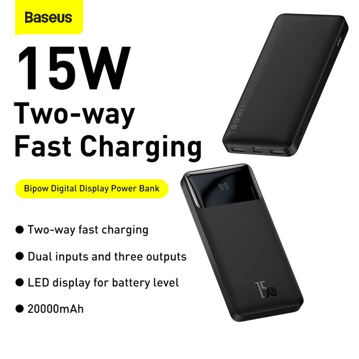 Baseus 20000 mAh 15W Black