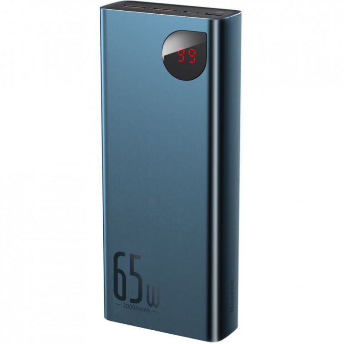 Baseus Adaman Metal 20000 mAh, PD/65W, QC/3.0, USB-кабель до Type-C (PPIMDA-D03) (170319)